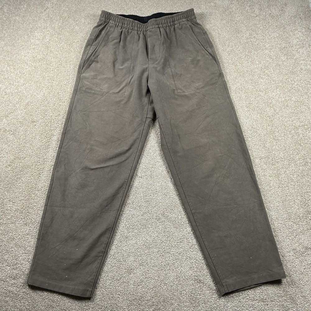 Lululemon ABC Pull On Pants Mens Small Olive Stretch Casual Travel Straight Leg